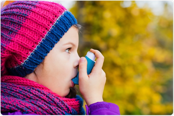 Asthma Inhaler and Child